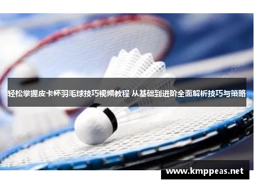 轻松掌握皮卡杯羽毛球技巧视频教程 从基础到进阶全面解析技巧与策略